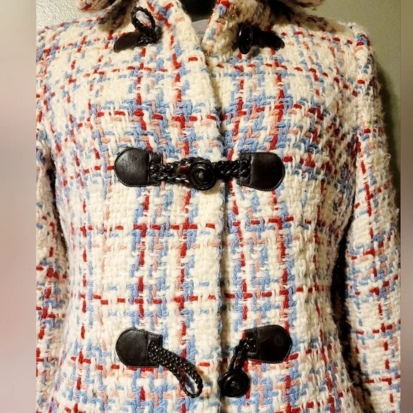 VTG Elam Weekend Women's Wool Coat Scandi Minimal Streetwear Grandma Core - Picture 6 of 7